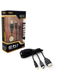 Universal Cable 2-in-1 Data Recharge Cord for PS3/PSP/USB (KMD)