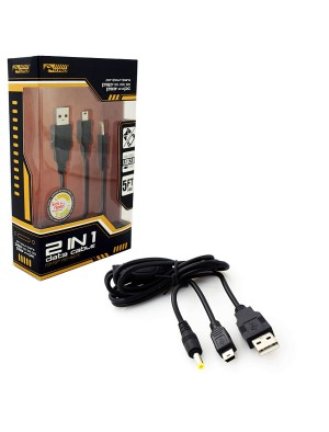 Universal Cable 2-in-1 Data Recharge Cord for PS3/PSP/USB (KMD)