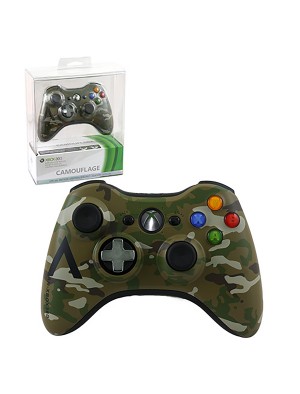 Xbox 360 - Controller - Wireless - Camo - Limited Edition - Green (Microsoft)