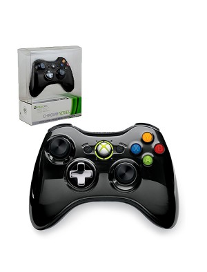 Xbox 360 - Controller - Wireless - Chrome - Limited Edition - Black (Microsoft)