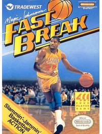 Original Nintendo Magic Johnson's Fast Break Pre-Played - NES