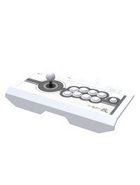 White PS4 Kai Arcade Fight Stick Controller by Hori Real Arcade Pro.