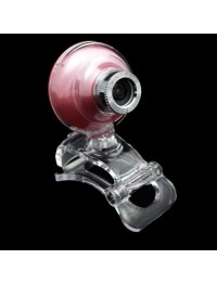 Universal Webcam Circular USB Webcam with Microphone Pink (TTX TECH)