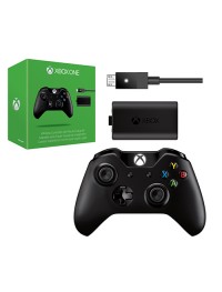 XBOX One Wireless Controller w/ Play & Charge Kit Black by Microsoft