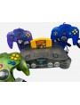 N64 Console Complete Transparent Grey - New Custom Modded N64 Bundle