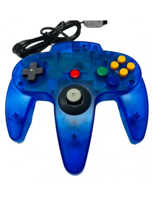 N64 Controller in Clear Blue - Nintendo 64 Transparent Blue Control Pad*