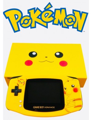 Limited Edition Pokemon Pikachu Gameboy Advance w/Ultra Bright Screen