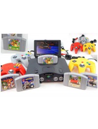 N64 Console Complete - w/Games & Hookups & Game Choice