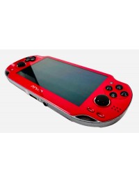 Red Modded PS Vita - Metallic Red PS Vita w/Games Complete