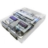 Transparent Clear Super Nintendo Shell - Replacement Clear SNES Shell Kit