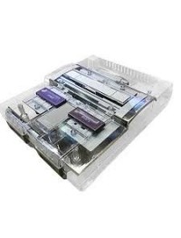 Transparent Clear Super Nintendo Shell - Replacement Clear SNES Shell Kit