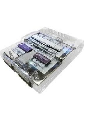 Transparent Clear Super Nintendo Shell - Replacement Clear SNES Shell Kit